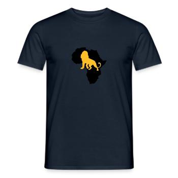 Löwe Afrika Safari Kenia Serengeti Roots Reggae - Männer T-Shirt - Navy - Vorne - AI Model Male 178 light (178cm)