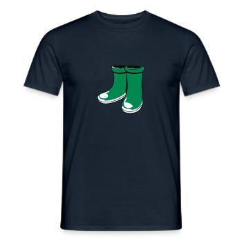 gummistiefel - Männer T-Shirt - Navy - Vorne - AI Model Male 178 light (178cm)