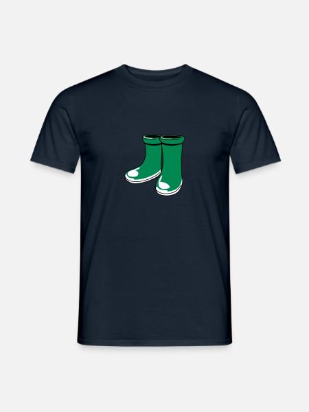 gummistiefel - Men's T-Shirt - navy