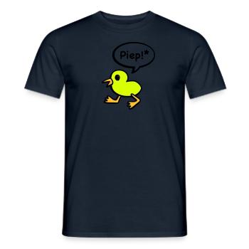 bip oiseau - T-shirt homme - marine - Devant - AI Model Male 178 light (178cm)