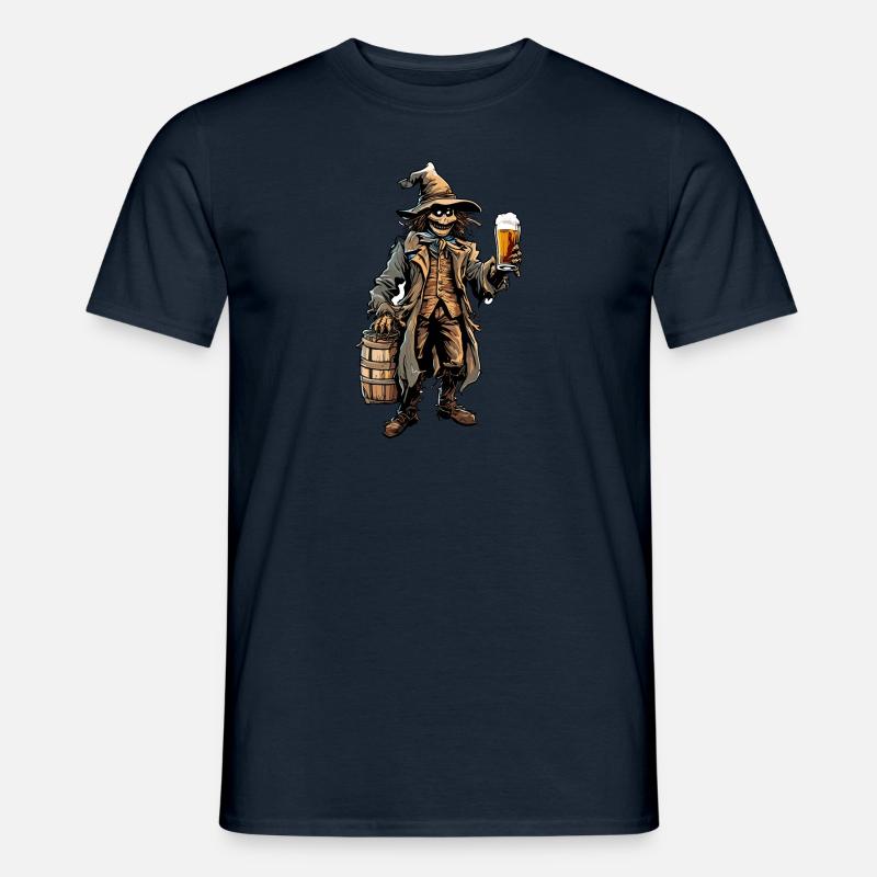Vogelscheuche / Erntehelfer / Maisfeld / Feld - Männer T-Shirt - Navy
