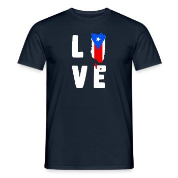 Puerto Rico - Männer T-Shirt - Navy - Vorne - AI Model Male 178 light (178cm)