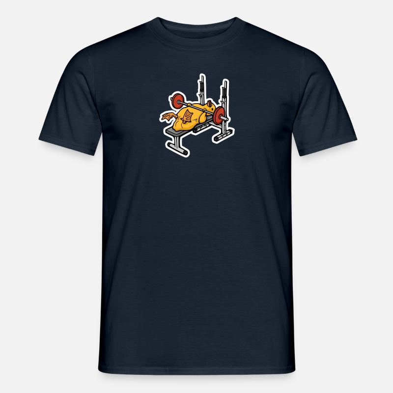 Bench Press Duckling - Männer T-Shirt - Navy