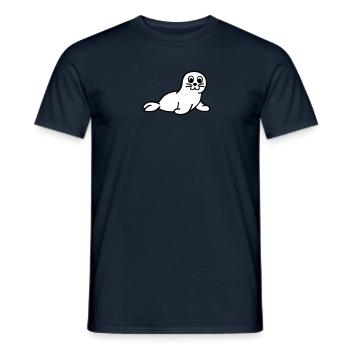 Pinnipèdes - T-shirt homme - marine - Devant - AI Model Male 178 light (178cm)