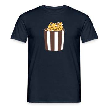 visages dessin animé comique drôle clipart beaucou - T-shirt homme - marine - Devant - AI Model Male 178 light (178cm)