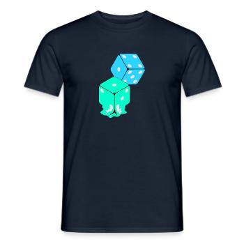 Dice - T-shirt homme - marine - Devant - AI Model Male 178 light (178cm)