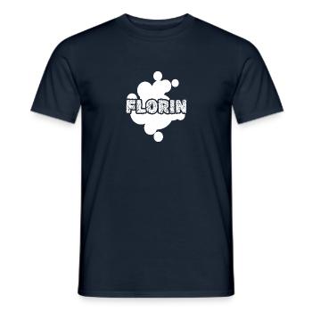 Cadeau pour Florin - T-shirt homme - marine - Devant - AI Model Male 178 light (178cm)