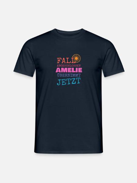 Amelie - Männer T-Shirt - Navy