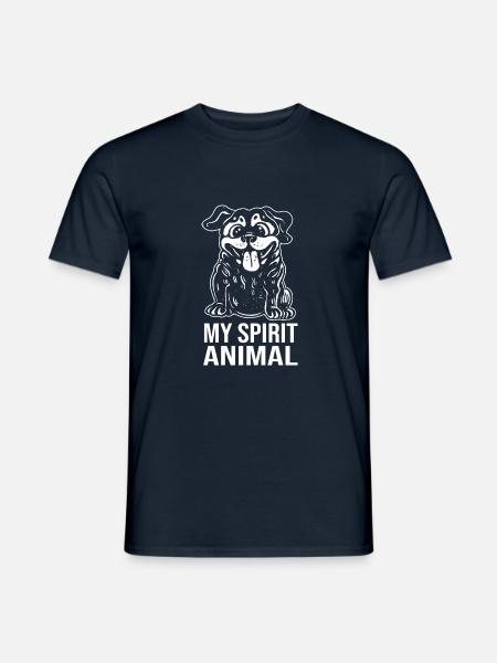 TIERRETTUNG TIERHILFE - Männer T-Shirt - Navy
