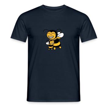 Bienen Kind Mama Papa - Männer T-Shirt - Navy - Vorne - AI Model Male 178 light (178cm)