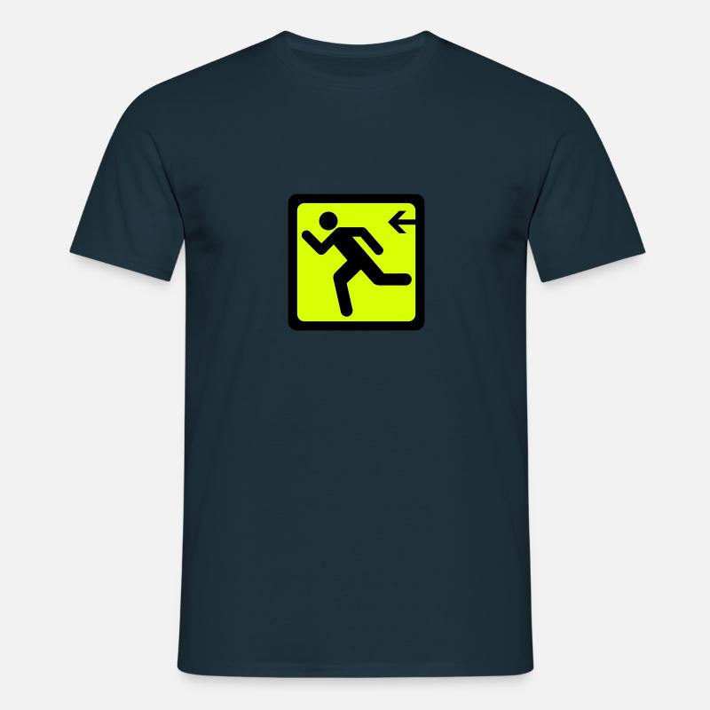 Exit - Männer T-Shirt - Navy