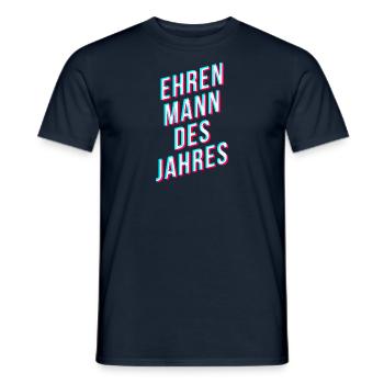 Ehren Mann des Jahres - Männer T-Shirt - Navy - Vorne - AI Model Male 178 light (178cm)