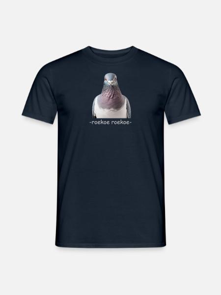 Duif Roekoe Roekoe - Heren T-shirt - navy