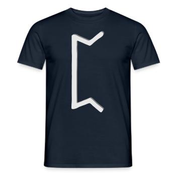 Futhark Runenalphabet Perth - Männer T-Shirt - Navy - Vorne - AI Model Male 178 light (178cm)