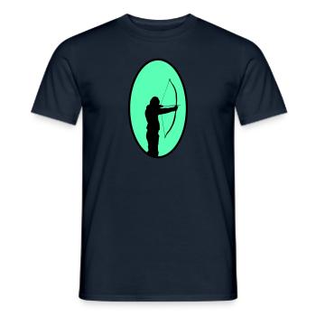 archer - T-shirt homme - marine - Devant - AI Model Male 178 light (178cm)