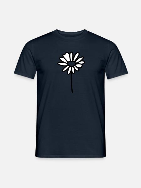 Blume Gänseblümchen - V2 - Männer T-Shirt - Navy