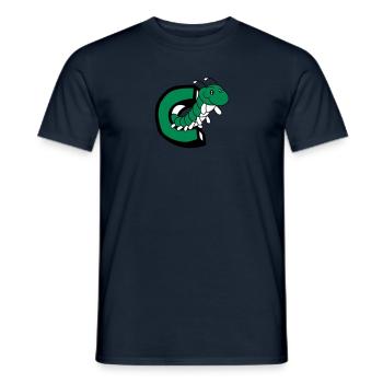 caterpillar caterpillar insect centipede letter C - Men's T-Shirt - navy - Front - AI Model Male 178 light (178cm)