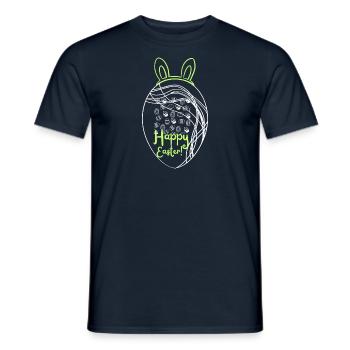 Œuf de pâques - T-shirt homme - marine - Devant - AI Model Male 178 light (178cm)