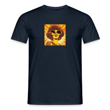 Donna 1 - Männer T-Shirt - Navy - Vorne - AI Model Male 178 light (178cm)