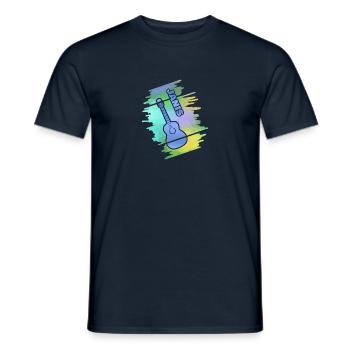 Guitar Janis - Männer T-Shirt - Navy - Vorne - AI Model Male 178 light (178cm)
