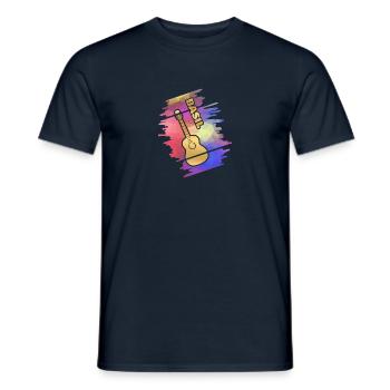 Guitar Basil - Männer T-Shirt - Navy - Vorne - AI Model Male 178 light (178cm)