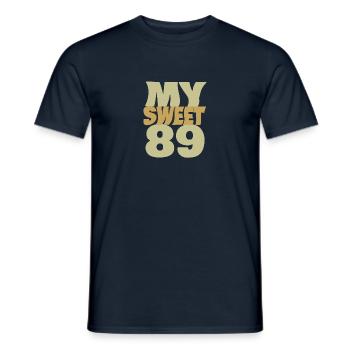 Sweet 89 - Men's T-Shirt - navy - Front - AI Model Male 178 light (178cm)