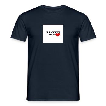 I Love me - Männer T-Shirt - Navy - Vorne - AI Model Male 178 light (178cm)
