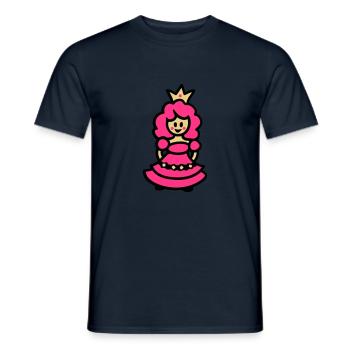 Prinzessin - Männer T-Shirt - Navy - Vorne - AI Model Male 178 light (178cm)