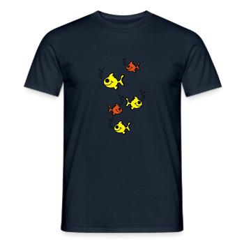 fische - Männer T-Shirt - Navy - Vorne - AI Model Male 178 light (178cm)