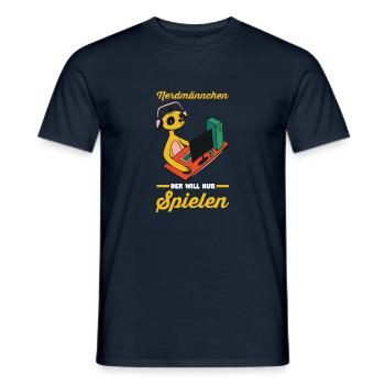 Erdmännchen - Männer T-Shirt - Navy - Vorne - AI Model Male 178 light (178cm)