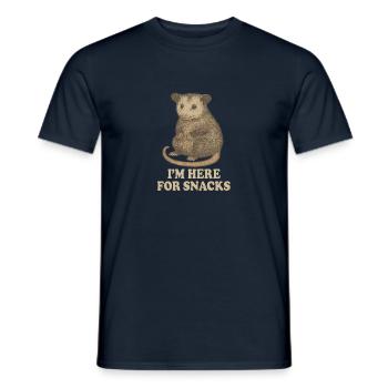 I'm Here For Snacks - Men's T-Shirt - navy - Front - AI Model Male 178 light (178cm)