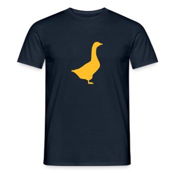 Gans Toll - Männer T-Shirt - Navy - Vorne - AI Model Male 178 light (178cm)
