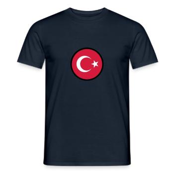 In A Sign Of Turkey - Men's T-Shirt - navy - Front - AI Model Male 178 light (178cm)