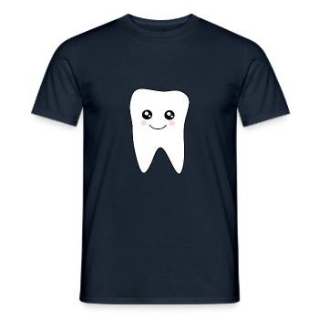 Tooth, Teeth, Dentist - Men's T-Shirt - navy - Front - AI Model Male 178 light (178cm)