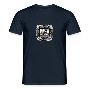 Rich in experience - Men's T-Shirt - navy - Front - AI Model Male 178 light (178cm)