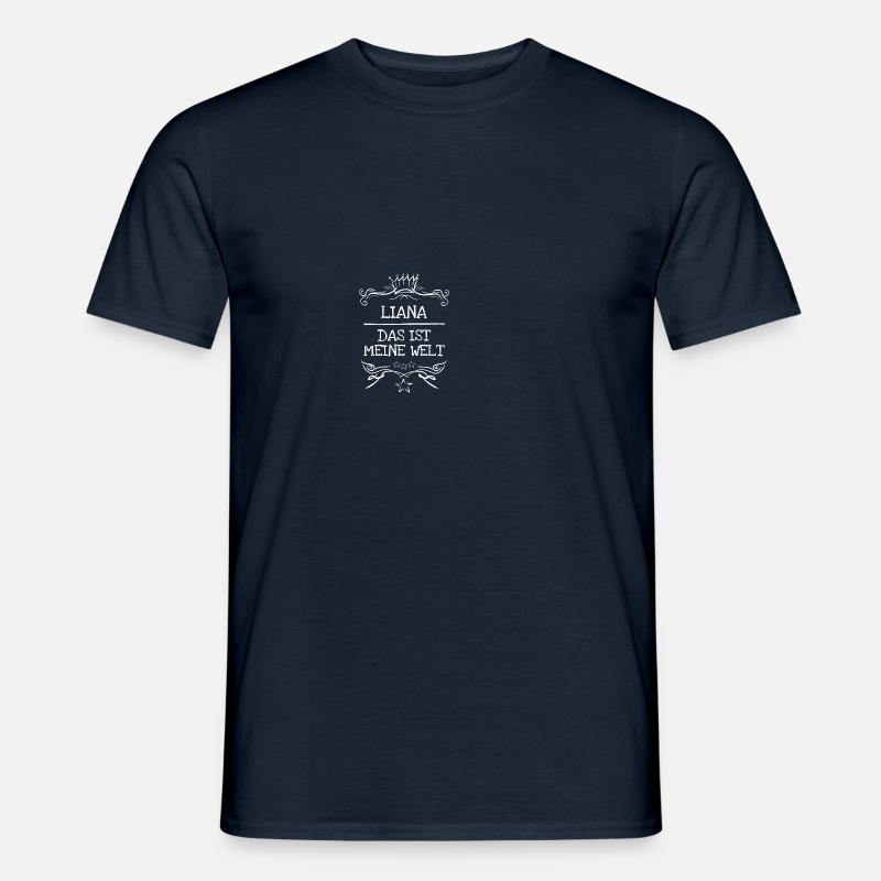 Liana als Maedchenname - Männer T-Shirt - Navy