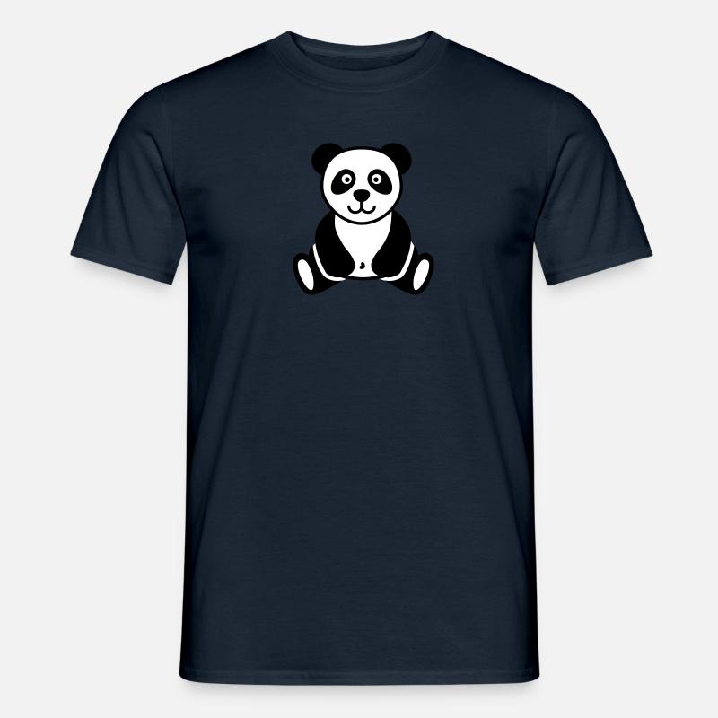 Panda - Männer T-Shirt - Navy