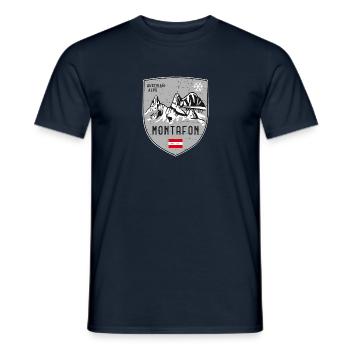Montafon Trois tours Autriche Armoiries - T-shirt homme - marine - Devant - AI Model Male 178 light (178cm)