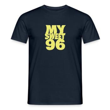 96 - Männer T-Shirt - Navy - Vorne - AI Model Male 178 light (178cm)