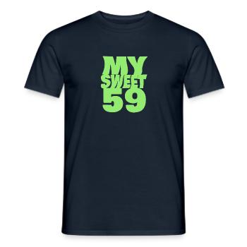 59 - Männer T-Shirt - Navy - Vorne - AI Model Male 178 light (178cm)