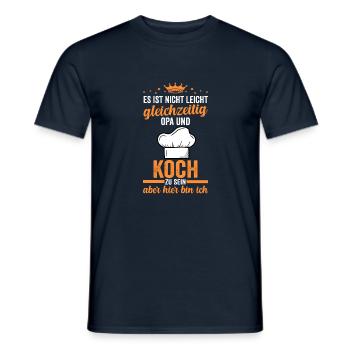 Küchenchef Großvater Opa Koch - Männer T-Shirt - Navy - Vorne - AI Model Male 178 light (178cm)