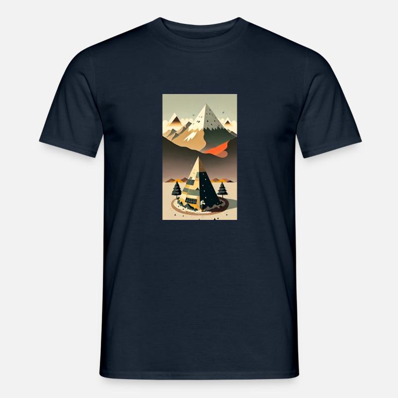 Berg - Männer T-Shirt - Navy