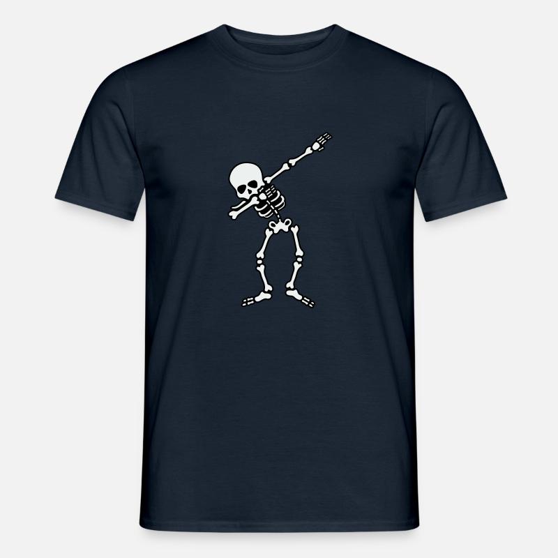 skull dabbing - Männer T-Shirt - Navy