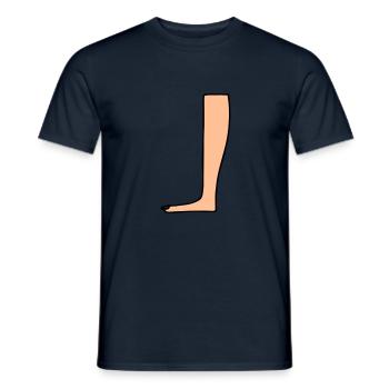 Leg Heiroglyph - T-shirt homme - marine - Devant - AI Model Male 178 light (178cm)