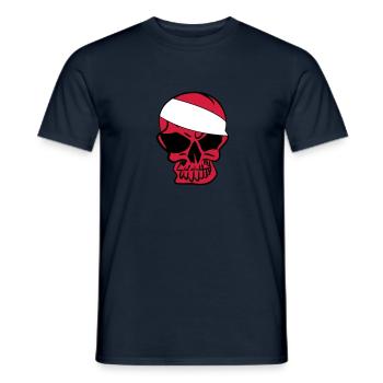 Anarcho Skull Anarchy anarchy - Men's T-Shirt - navy - Front - AI Model Male 178 light (178cm)