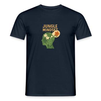 Jungle Mindset - Männer T-Shirt - Navy - Vorne - AI Model Male 178 light (178cm)