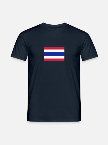 Nationalflagge von Thailand - Männer T-Shirt - Navy