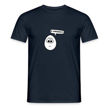 Ei verbibbsch - thEggs - Männer T-Shirt - Navy - Vorne - AI Model Male 178 light (178cm)