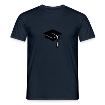 examenhut - absolventenhut - T-shirt homme - marine - Devant - AI Model Male 178 light (178cm)