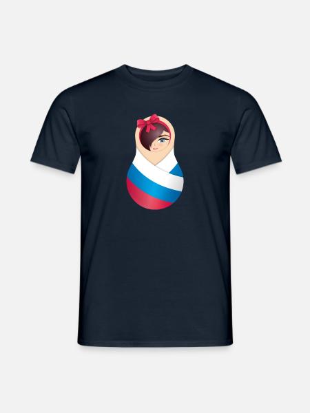 Matroschka Olga – Team Russia - Männer T-Shirt - Navy